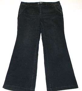   Womens NY & C New York & Company Platinum Black Stretch Jeans Size 16