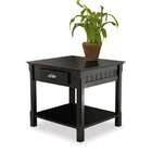 Winsome Wood Timber End Table with One Drawer and Shelf WD 20124 by 