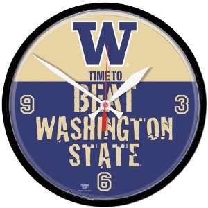  WASHINGTON STATE COUGARS OFFICIAL LOGO 13 WALL CLOCK 