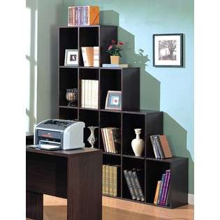   Contemporary Home Office Cube Bookcase Display Shelves 