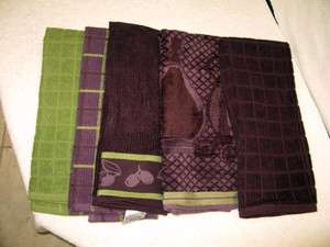 KITCHEN/HAND TOWELS GREAT QUALITY IN PURPLE WHICH IS HARD TO FIND 