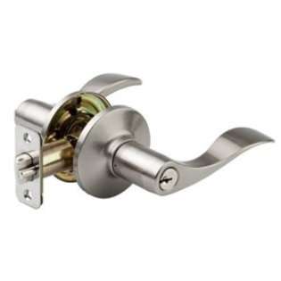 Master Lock WL0115 Wave Lever Keyed Entry Door Lock, Satin Nickel at 
