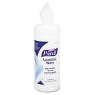 PURELL GOJ 9011 12   Premoistened Sanitizing Wipes, Cloth, 7 x 8