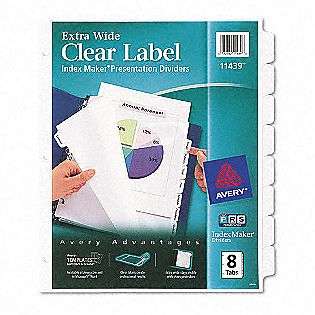 Index Dividers, Extra Wide Labels, 8 Tab, Legal  Avery Computers 