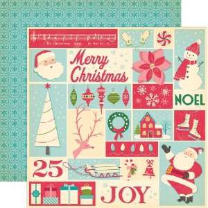  Holiday Style Double Sided Paper 12X12 Santa Claus Lane 