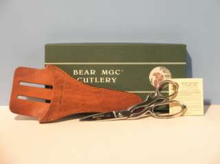   Sportsmans Game Shear & Leather Sheath   Meat Processing Tool  