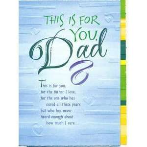  Father Birthday Greeting Card   This Is For You Dad 