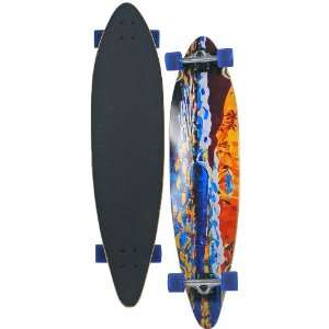  Globe Mosaic Longboard Skateboard   Blue Sports 