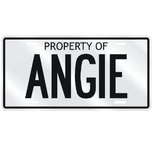  NEW  PROPERTY OF ANGIE  LICENSE PLATE SIGN NAME