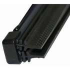 raised scrubbers on the leading wiper edge agitate windshield debris