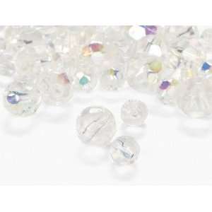  Clear AB Cut Crystal Round Beads   4mm 6mm   Beading 