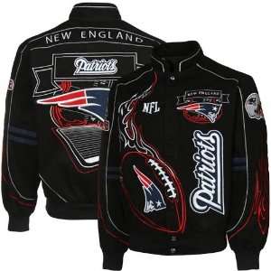   New England Patriots Big & Tall On Fire Jacket 4XL