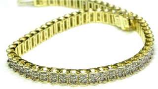 Vintage 14k Yellow Gold & 1 ct. Diamond Tennis Bracelet  