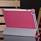 Pink Magnetic Smart Slim Clip On Cover PU Leather Case Stand for New 