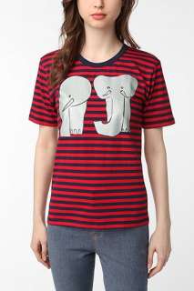 UrbanOutfitters  PJ by Peter Jensen Elephant Graphic Tee
