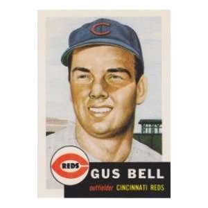  Gus Bell 1953 Topps Archives Baseball Reprint (Cincinnati 