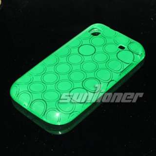  Galaxy S 4G T959V TPU Silicone case Cover+ LCD Film . GREEN  