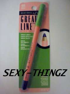 NEW~3~MAYBELLINE GREAT LINE EYELINER Pencil #400~VIOLET  