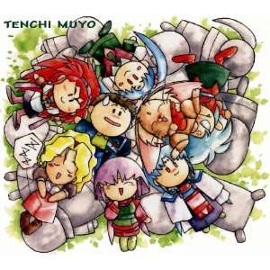 Tenchi Muyo T shirt   Chibi Chibi ADULT 2XL WHITE GILDAN LIGHTWEIGHT 
