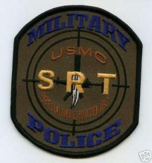 USMC MILITARY POLICE SPECIAL REACTION TEAM SRT PATCH  