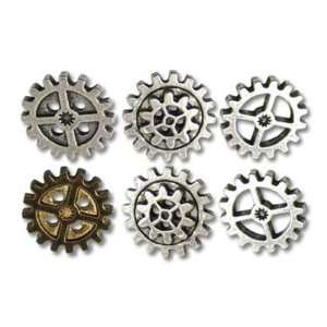    Gearwheel Buttons   Large by Alchemy Gothic