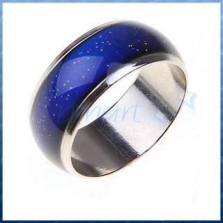  Mood Temperature Change Emotion Feeling Color Changeable Band Ring 