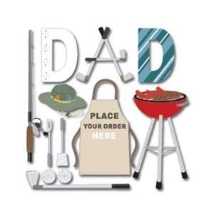 Jolees Boutique Dimensional Stickers Dad With Title SPJB 676; 3 Items 