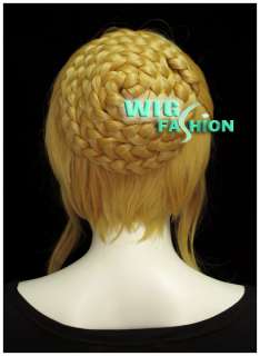 New Fashion Styled Yelllow Blonde Hair Wig With Bangs  