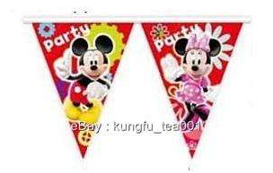 Disney Mickey Mouse Birthday Party Bunting Flag Banner  
