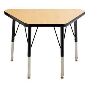   Maple Adjustable Learning Table with Maple Edge and Black Toddler Leg