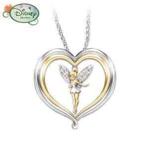    Tinker Bell Believe Pendant Necklace Disney Jewelry Jewelry