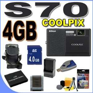  Nikon Coolpix S70 12.1MP Digital Camera w/5x Optical VR 