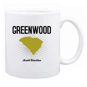 New  Greenwood Usa State   Star Light  South Carolina Mug Usa City 