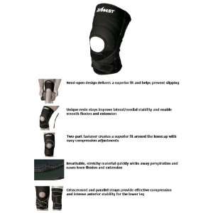  Zamst ZK 7 Strong Support Sleeve Type Knee Support BLACK 
