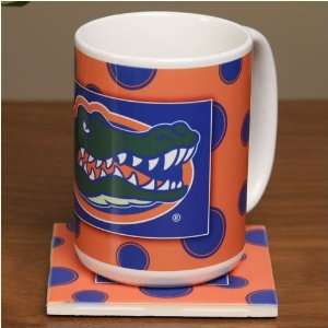 Polka Dot 15 oz Dye Sublimation Ceramic Coffee Mug Florida Gators 