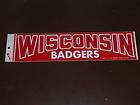 Wisconsin Badgers NCAA Official Bumper Strip 12 x 3