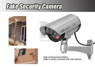   Fake Dummy Surveillance IR LED Security CCTV IP Camera Outdoor Home