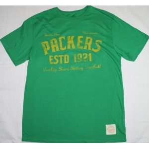 Green Bay Packers Reebok Retro Vintage T Shirt  Sports 