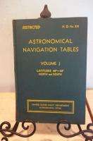 ASTRONOMICAL NAVIGATION TABLES LATITUDES 40 44 N & S  