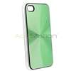 Green Aluminum Hard Clip on Case Cover+PRIVACY FILTER Guard for iPhone 