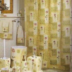 Waverly Rose Fabric Shower Curtain Roses 