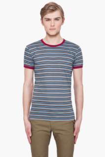Marc By Marc Jacobs Blue Undergrad Stripe T shirt for men  