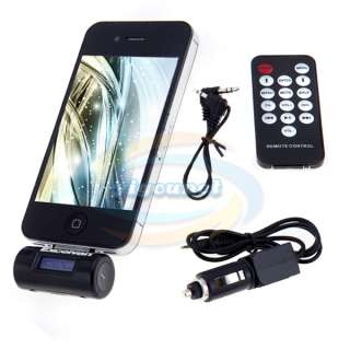 For iPhone 4S/4/3GS/3G iPOD FM Transmitter Car Charger  