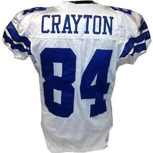Patrick Crayton #84 2008 Home Opener Game Used White Jersey (Size 46 