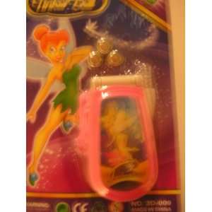 Disney Tinkerbell 3D Scene Change Toy Cell Phone & Batteries ~ Pink 