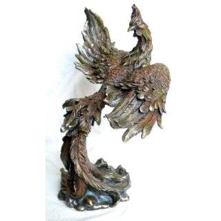 Mythical Rising Phoenix Bird Statue Figurine