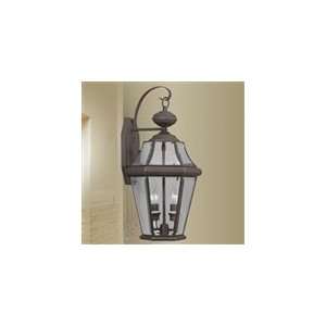   60w Cand   Outdoor Light   Bronze / Clear Beveled