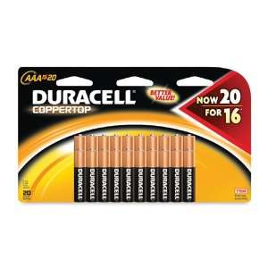  Duracell CopperTop MN2400B20 General Purpose Battery 