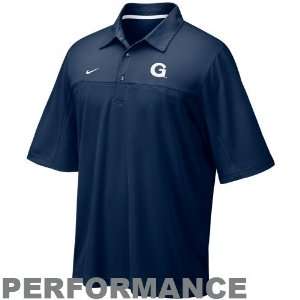  Nike Georgetown Hoyas Navy Blue NikeFIT Performance Polo 