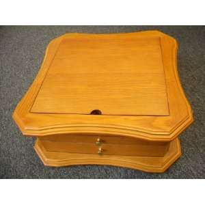   GAME CHEST CHESS CHECKERS and More Oak 